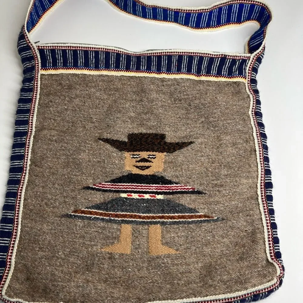 Mexican Crossbody Bags | Mexican Falsa Blanket Handmade Hippie Hobo Vintage